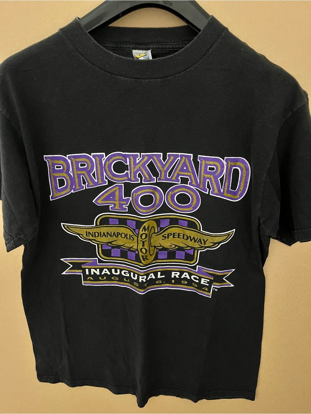 Vintage 1994 BRICKYARD 400 Indy Motor Speedway Inaugural Race T Shirt Mens Sz L